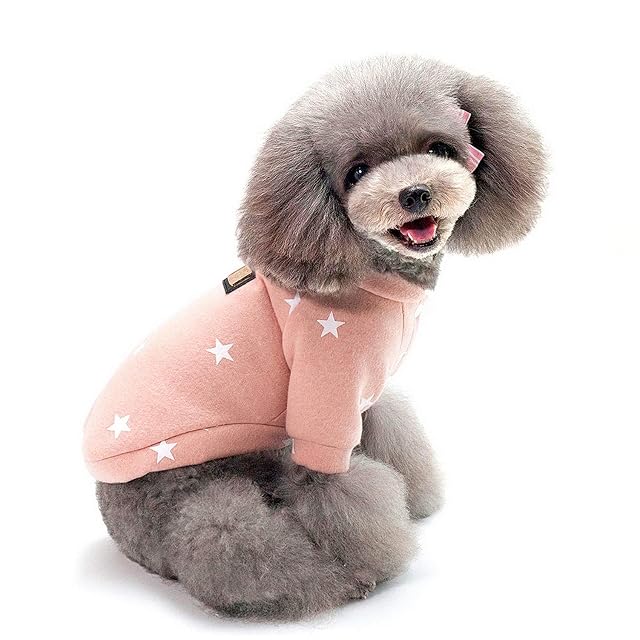 Foto 4 de 7 de SMALLLEE_LUCKY_STORE Sudadera de Forro Polar con Estampado de Estrellas para Mascotas