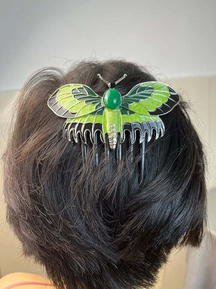 ☆TATIANA☆ Pom Pom Rose Hair Crow Clip HB2253 Amazon.com : 2PCS Rose Butterfly Hair Comb Clips for Titanic