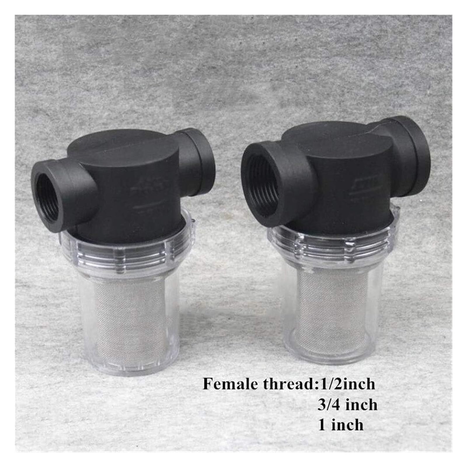 Filtro para manguera, 1 filtro de malla en línea, tubería riego alto caudal(1 Inch 40 Mesh)