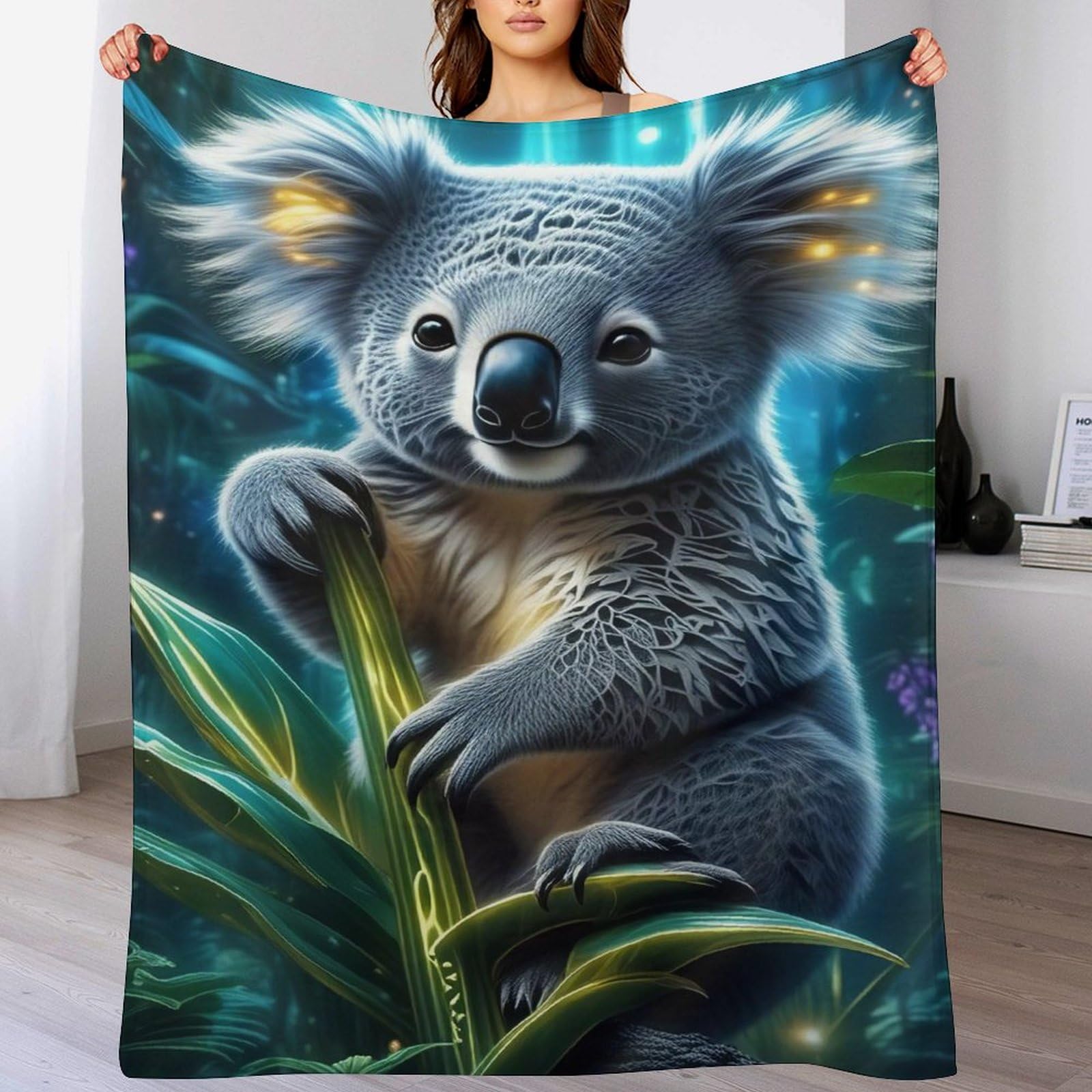 Couverture koala douce et polaire, le cadeau parfait pour le canapé