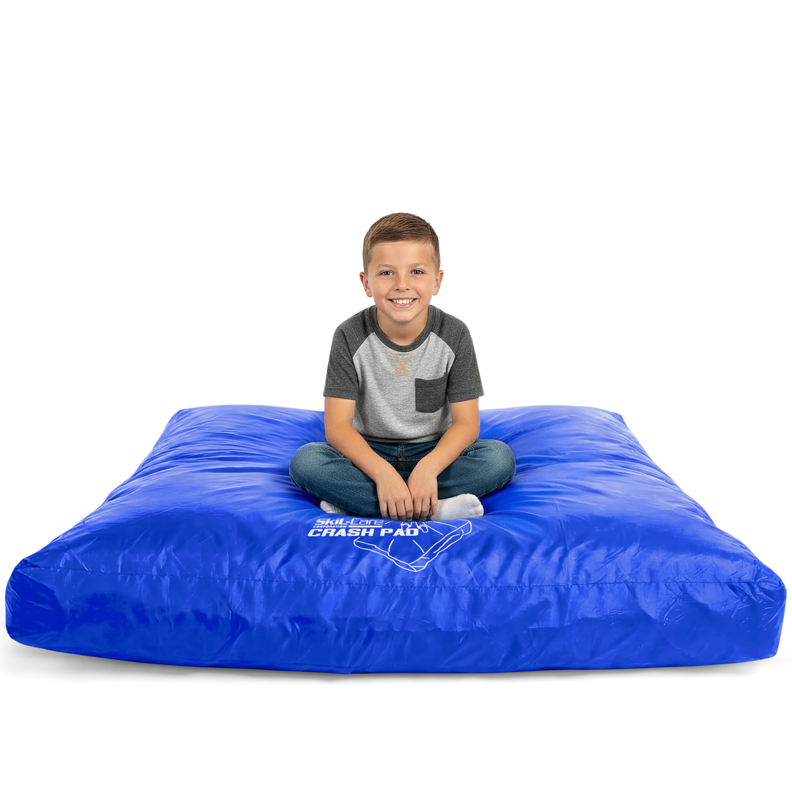 Skil-Care Crash Pad, Crash Pads for Kids Sensory Room Equipment, Sensory Crash Mat, Soft Foam Landing Zone for Sensory Input, Bean Bag Alternative for Reading and Relaxation, 3'x4' 5'x5' 6'x6' 8'x8'