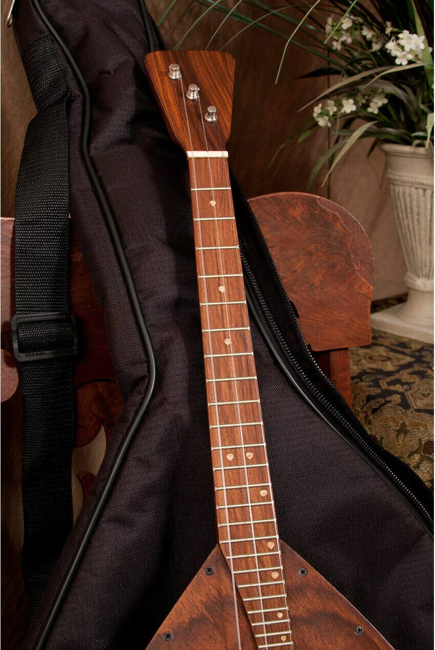 Roosebeck Balalaika, Prima, Deluxe, Sheesham w/Gig Bag & Extra Strings Set - Image 4