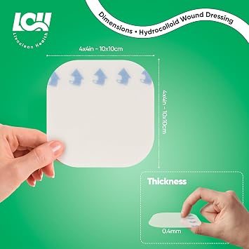 LivaClean Variety + Hydrocolloid Wound Dressing 4x4 Bundle