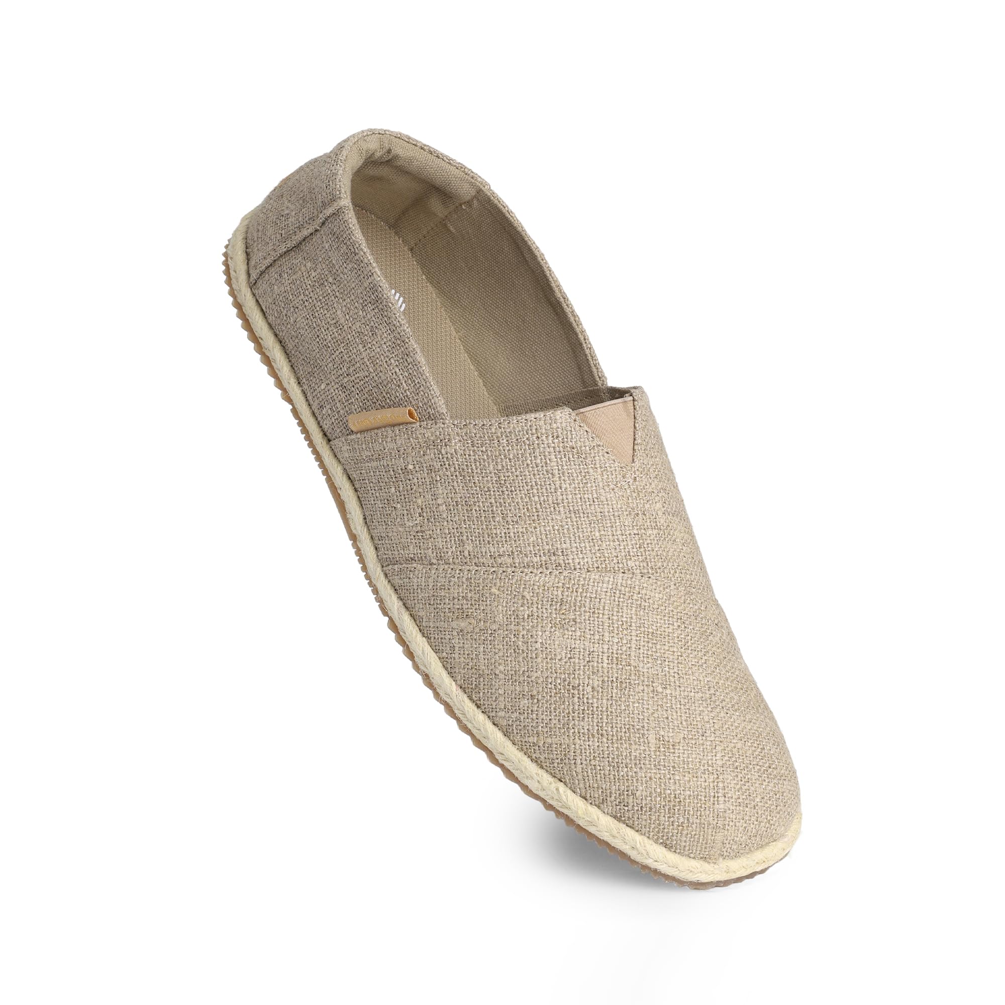 Linen Espadrilles Slip-On Shoes | for Men | Cushioned Ortholite Insole | Stylish & Comfortable | Breathable Linen Upper | Lightweight Footwear
