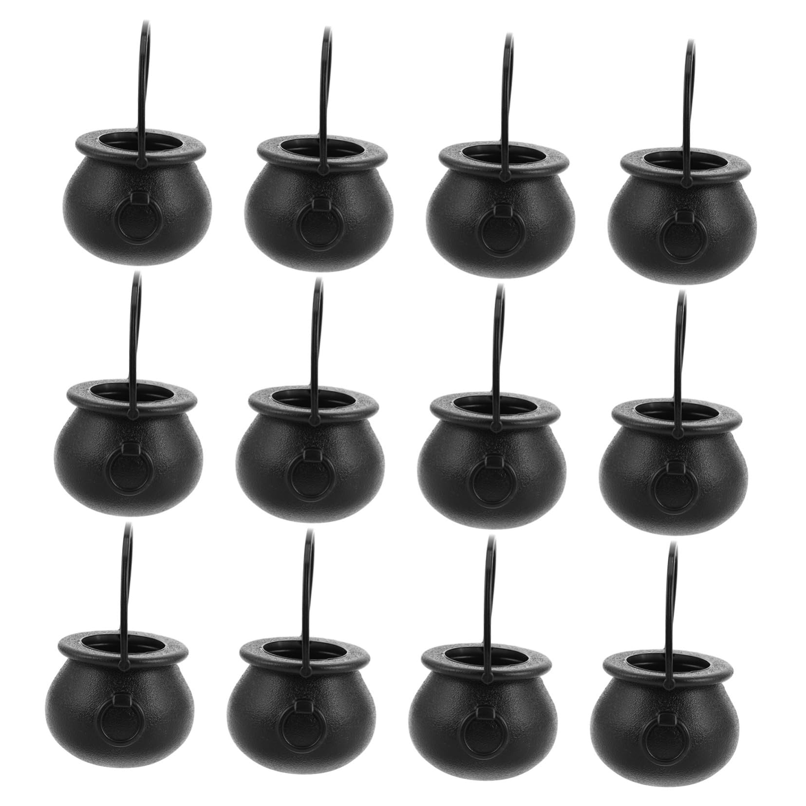 Récipient citrouille Halloween noir lot de 12 pour petits et grands