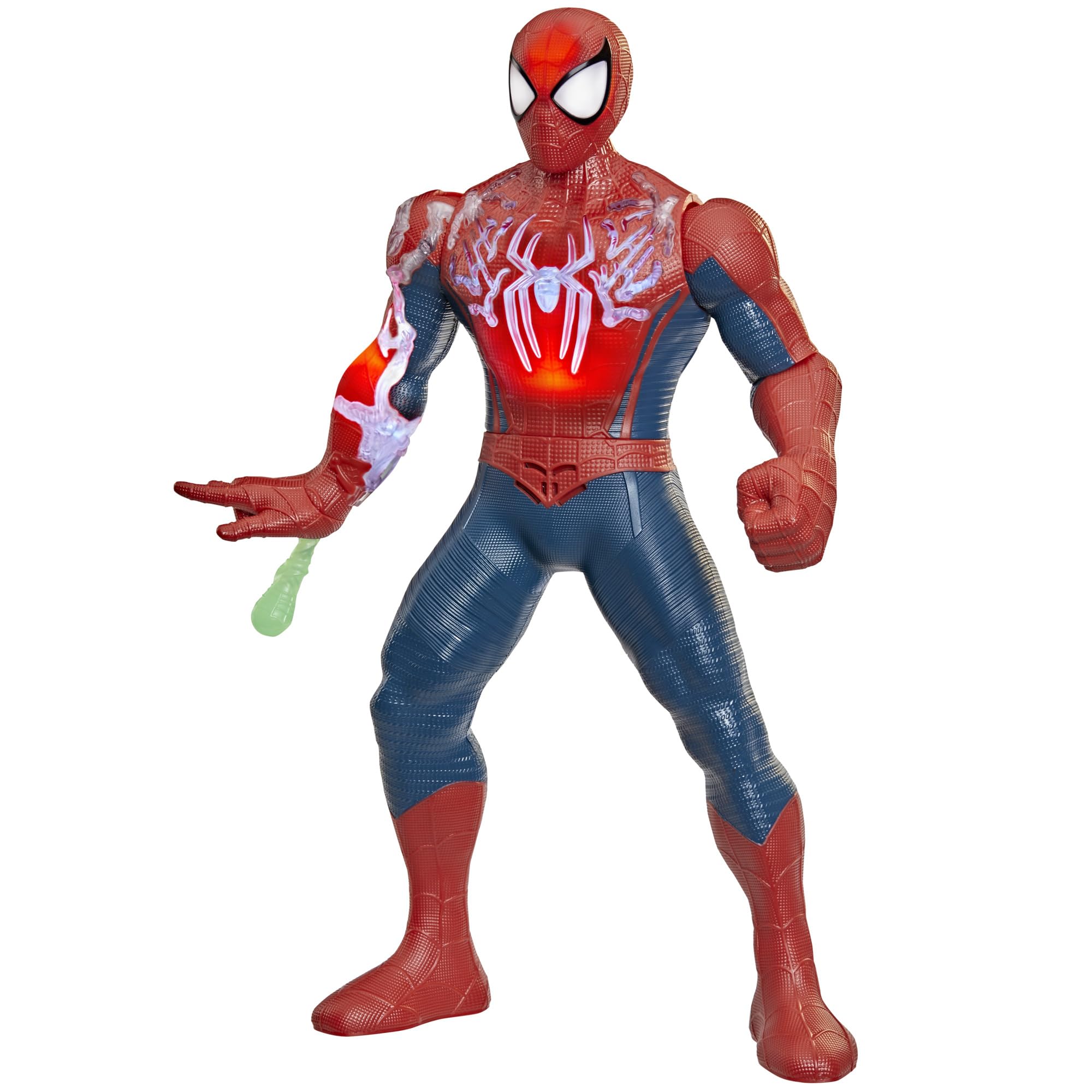 Marvel Spider-Man: Brand New Day, Spider-Man Energizado, Figura de acción electrónica, 36, 8 cm, Juguetes y Figuras Infantiles de superhéroe, A Partir de 4 años