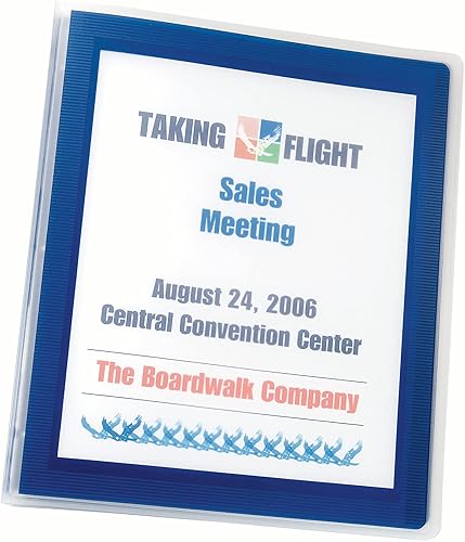 Miniatura 3 de Avery Flexi-View - Carpeta de 3 anillas, anillos redondos de 12 pulgada, 1 carpeta azul marino (15766) (paquete de 2)