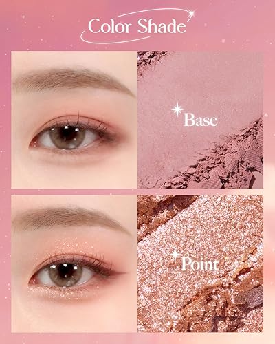 Miniatura 3 de AMTS Aurora Collection Sombra de ojos  Paleta de sombra de ojos mate y purpurina de doble color  Alta pigmentación, ingredientes seguros, adecuada