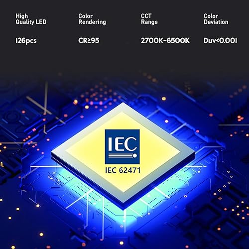 Miniatura 8 de Lámpara de escritorio LED de alta calidad para oficina en casa, luz lateral doble con perilla remota, atenuación continua y color, memoria, lámpara