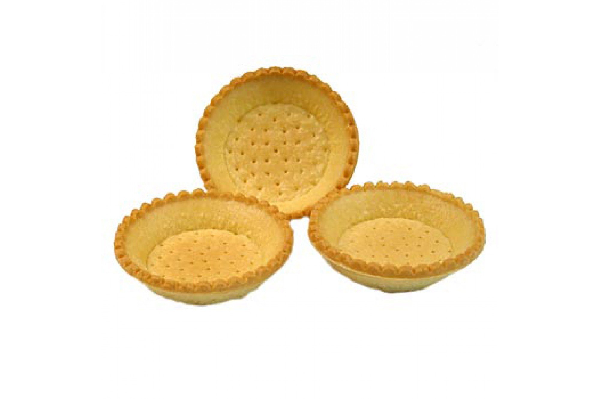 Dessert-Tartelettes Mürbeteig rund 9cm hell 3,19kg 120 St