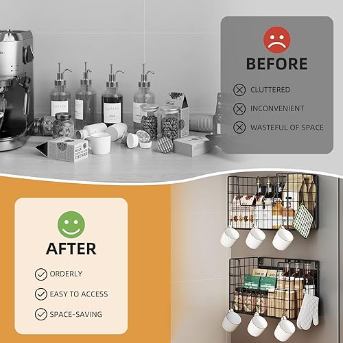 Miniatura 4 de Cesta magnética para refrigerador, organizador de almacenamiento para frutas y envolturas, estantes magnéticos para el lado del refrigerador para