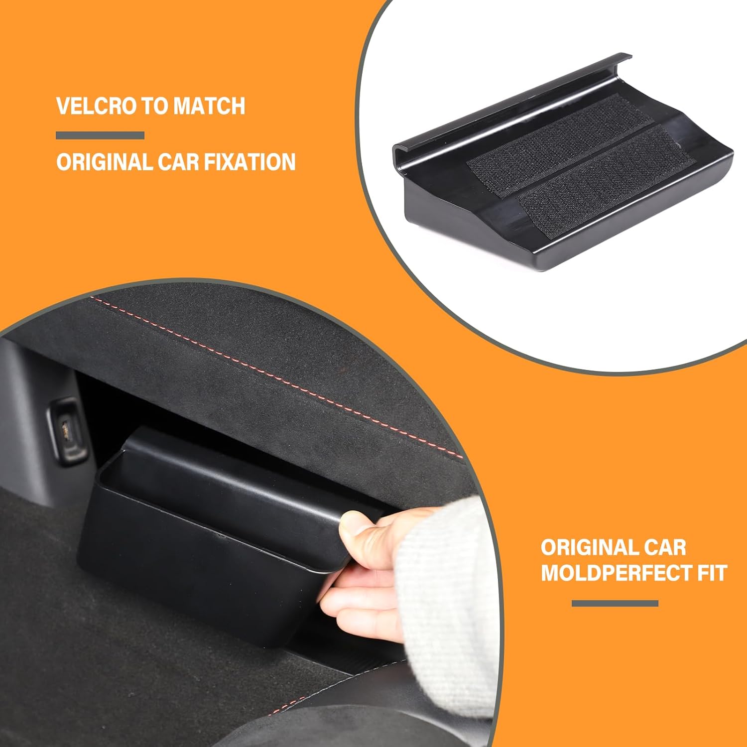 Car Center Console Side Hanging Storage Box Compatible with Lotus Emira 2022-2024, Lower Center Console Organizer Tray Interior Accessories Storage Box (Left)