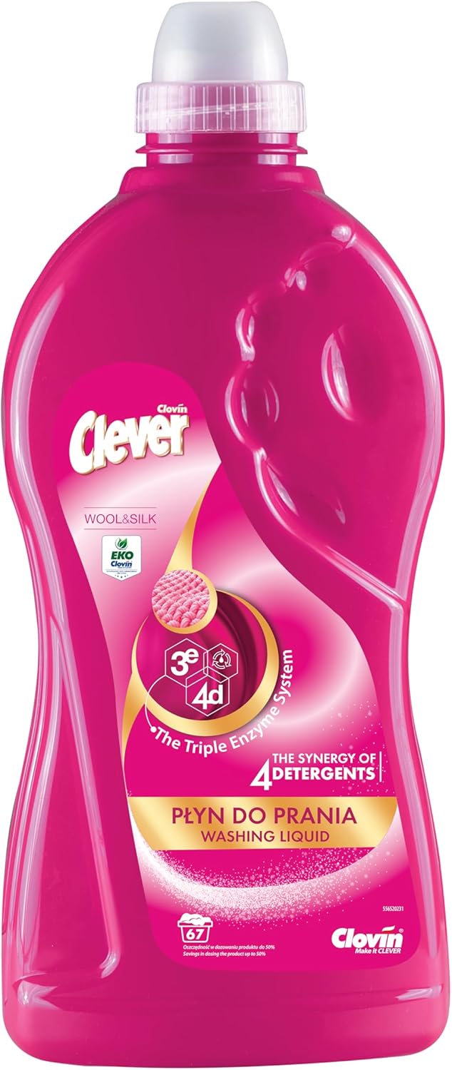 Clever Wool & Silk Washing Liquid (67 WL) The Power of 3 Enzymes / 4