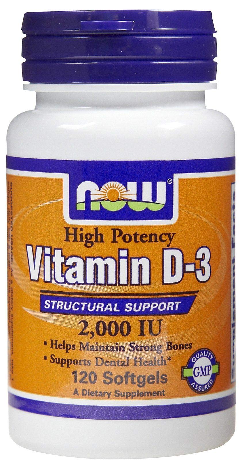 NOWNow Foods, Vitamin D-3, 2000 IU, 120 Softgels
