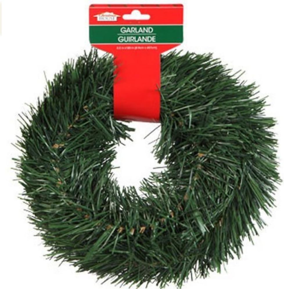 Christmas Decor - Christmas House Artificial Pine Garlands, 15 ft. (SET OF 2)