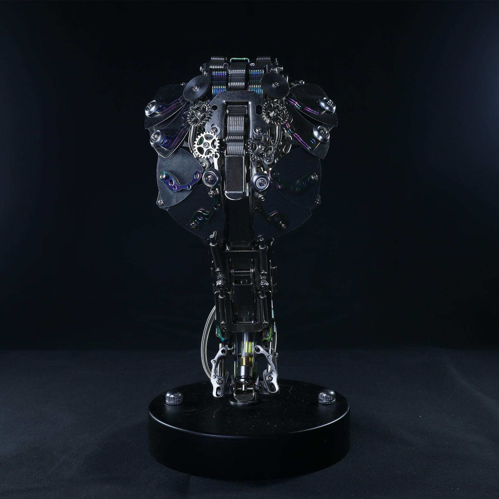 Metalowe puzzle 3D dla dorosłych, mechaniczny model montażu węża kobry, rękodzieło, łamigłówka - idealna dekoracja biurka i prezenty (410 sztuk, z podstawą)