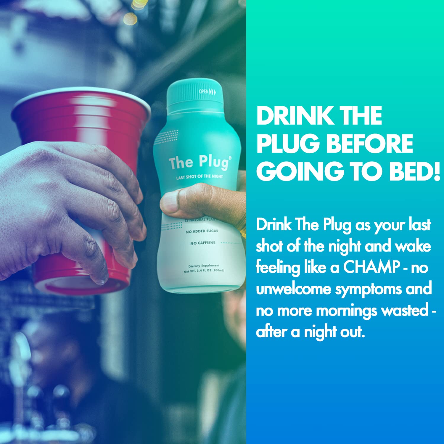 The Plug Plant Based Liquid Hydration Pack Hydration Multiplier After