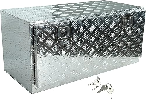 EASYBERG Caja de herramientas de aluminio de 36 pulgadas, caja de herramientas de 5 bares, caja de herramientas de almacenamiento Orgainzer con