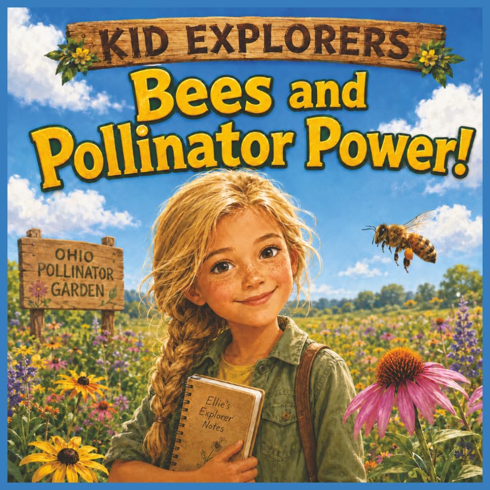 Kid Explorers: Bees and Pollinator Power!: A Nature Adventure About Tiny Wings, Wildflowers, Food, Farms, and Helping the Planet