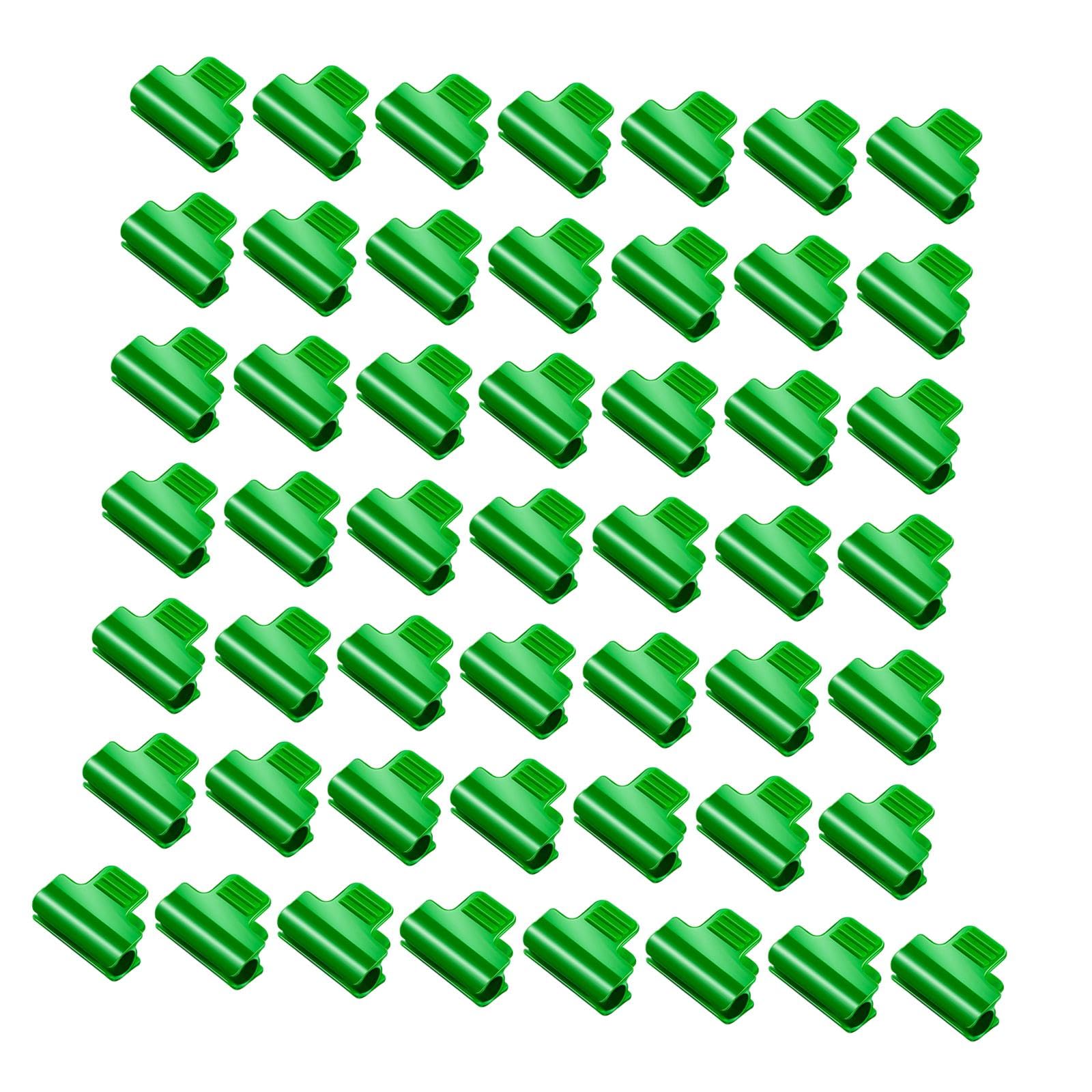 50 Pieces Greenhouse Film Clamps for Plant Support Garden Stakes Grow Tunnel 10mm-image-14