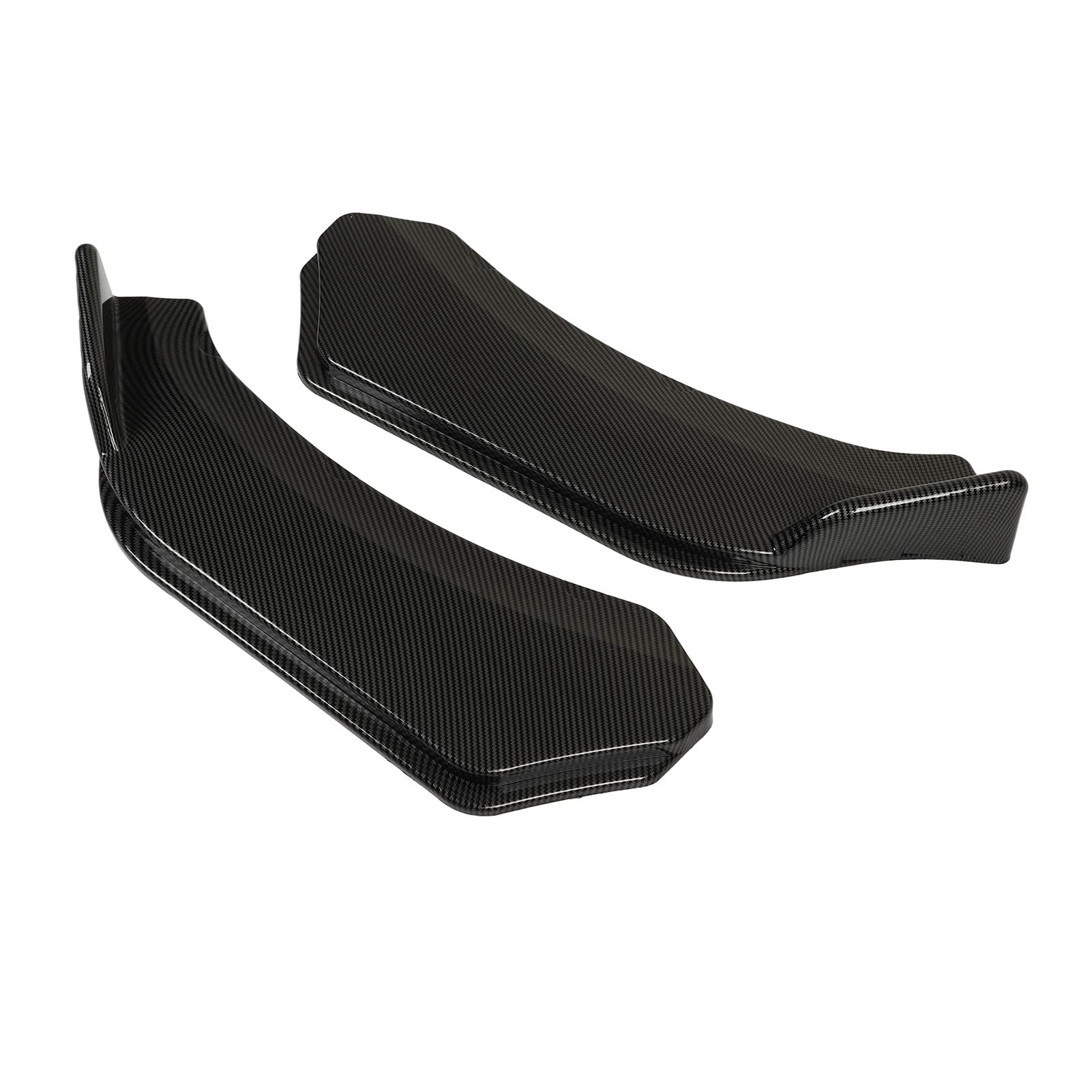 Difusor de Parachoques Delantero, Kit de Cuerpo de Labios Parachoques Resistente a la abrasión Universal para Coches (Estilo de Fibra de Carbono)