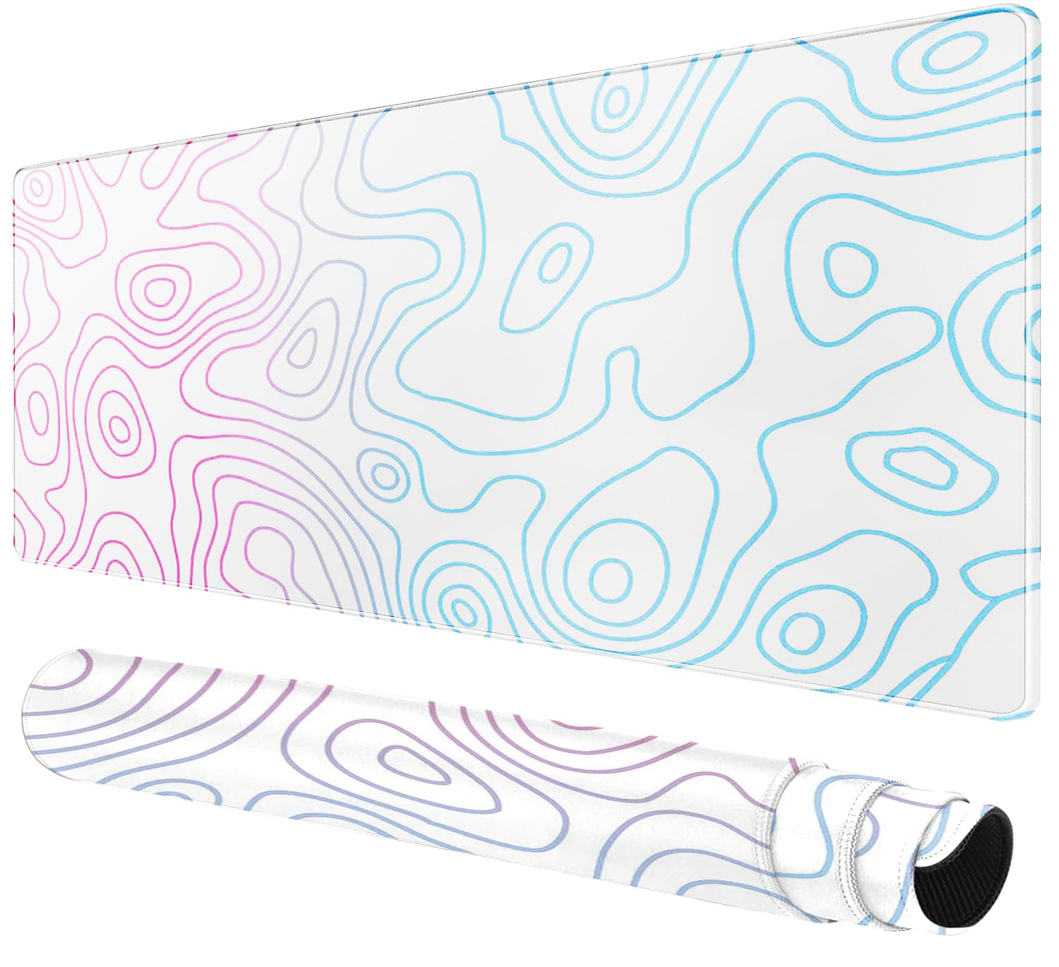 Large Mouse Pad for Desk - 80 x 40 cm Gaming Mouse Pad with Stitched Edges, Anti-Slip Base, Desk Mat for Keyboard and Mouse