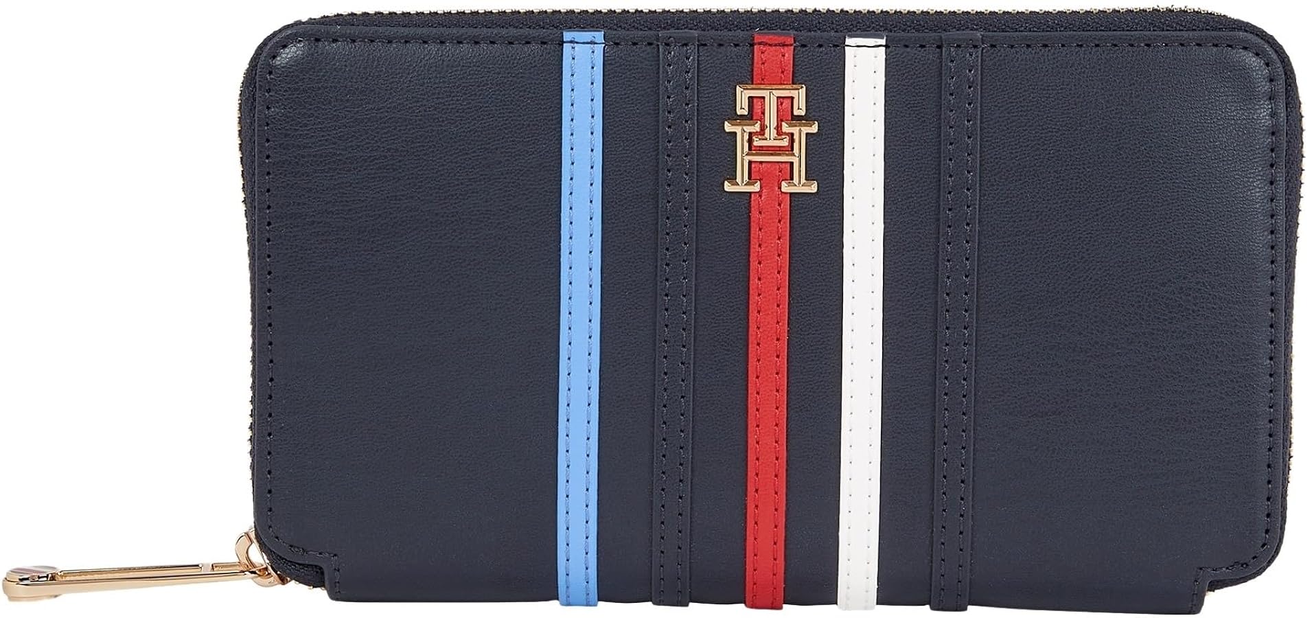Trifold Wallet Tommy Hilfiger Portemonnaie Silber Leather Wallet