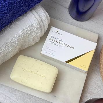 Revitale Advanced BHA Salicylic Acid & Sulphur Scrub Soap Clarifying Exfoliating Bar