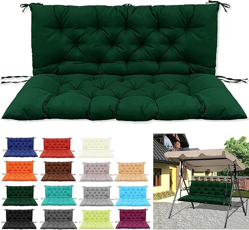 Cojín de repuesto para columpio, cojines de repuesto para columpio de 23 asientos, cojín de banco para muebles de exterior, cojines gruesos