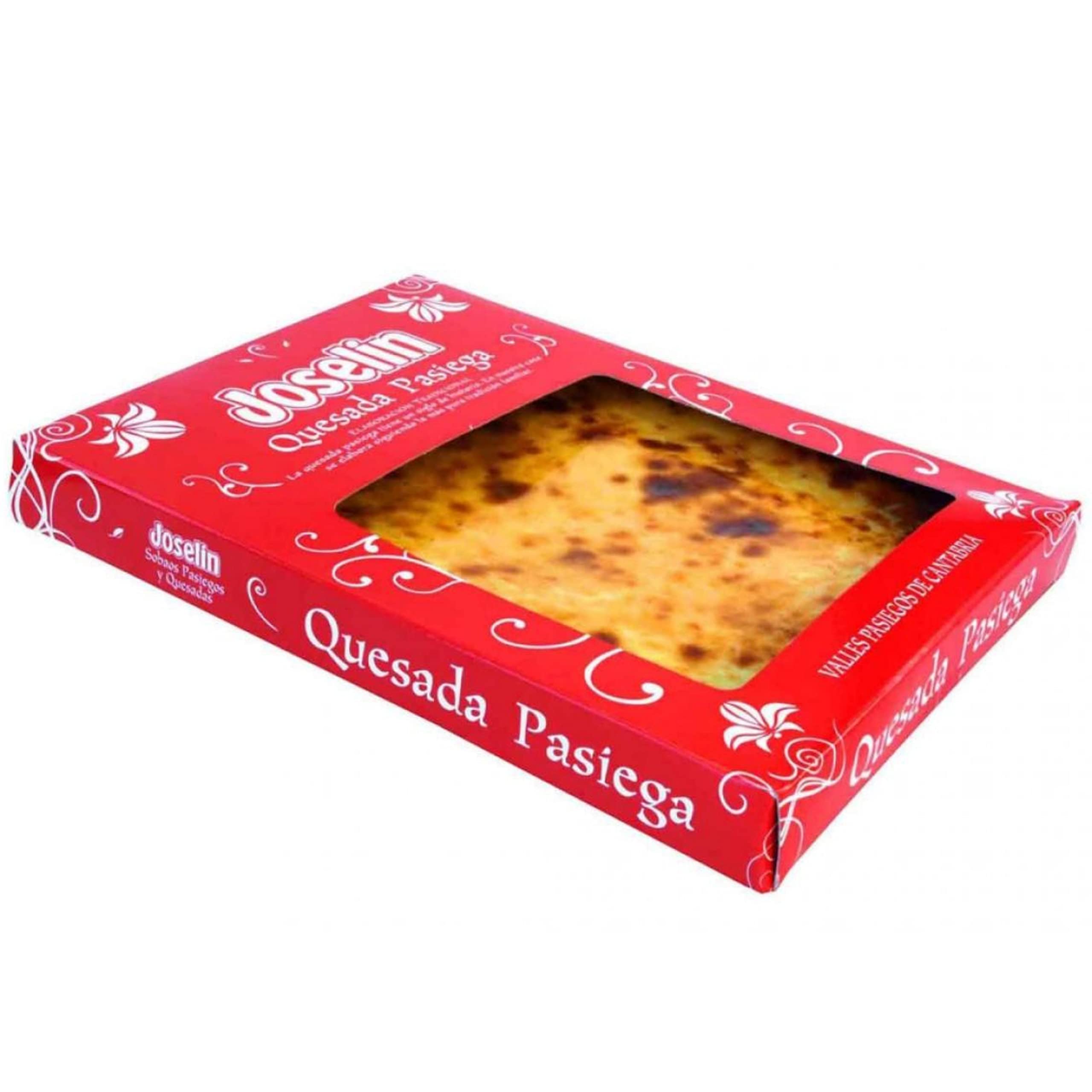 Quesada Pasiega Joselín - Auténtica Delicia de los Valles Pasiegos en Cantabria - Exquisito Dulce Típico, Elaborado con Recetas Tradicionales y Leche Fresca (3 Quesadas)