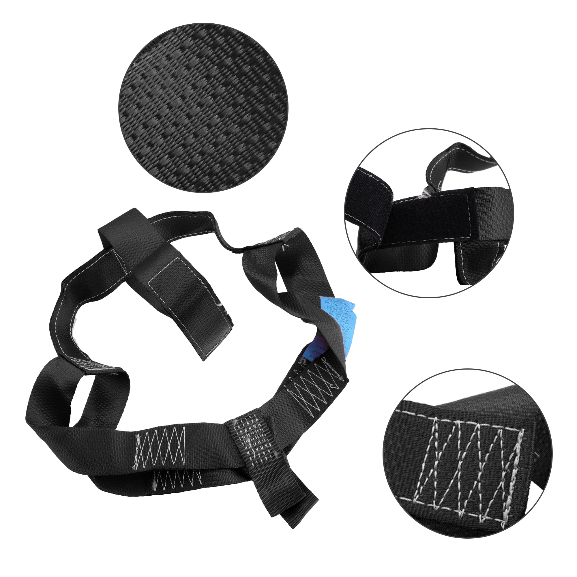 X AUTOHAUX 1 Pz Ruota Posteriore Trasporto Tie Down Cinghia Moto Nylon Nero