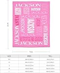 Personalized Baby Blankets for Boy Girls, Custom Blanket with Name, Customized Soft Plush Flannel Throw Blankets Gifts for Kids Adults