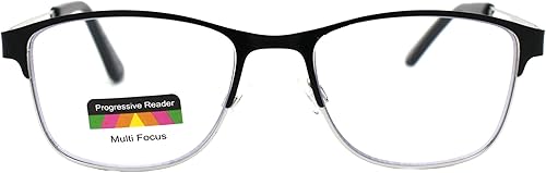 Miniatura 2 de Gafas de lectura progresivas multienfoque 3 poderes en 1 lector bisagra de resorte metal