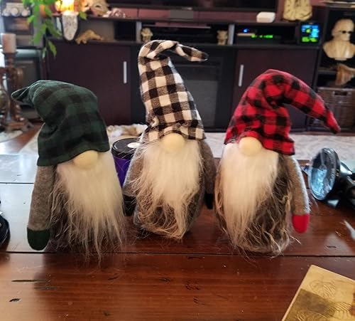 Miniatura 6 de Gnomos de Navidad de peluche, hechos a mano sueco Tomte Santa escandinavo figura nórdica de peluche de elfo, adornos de gnomos, gnomos, decoraciones