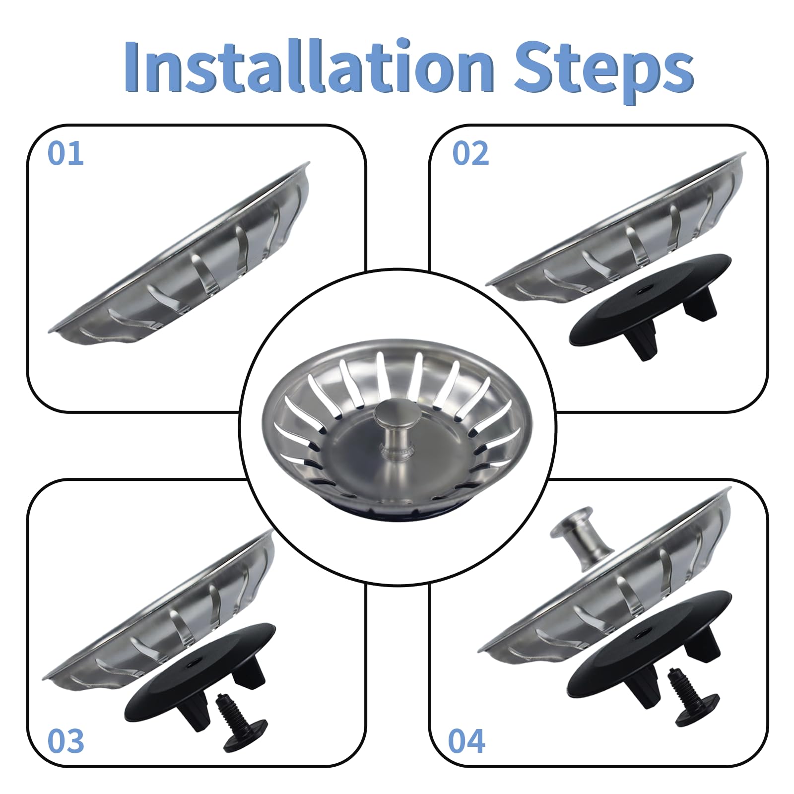 Lot De 3 Joints De Rechange, Compatibles Avec Les Bondes À