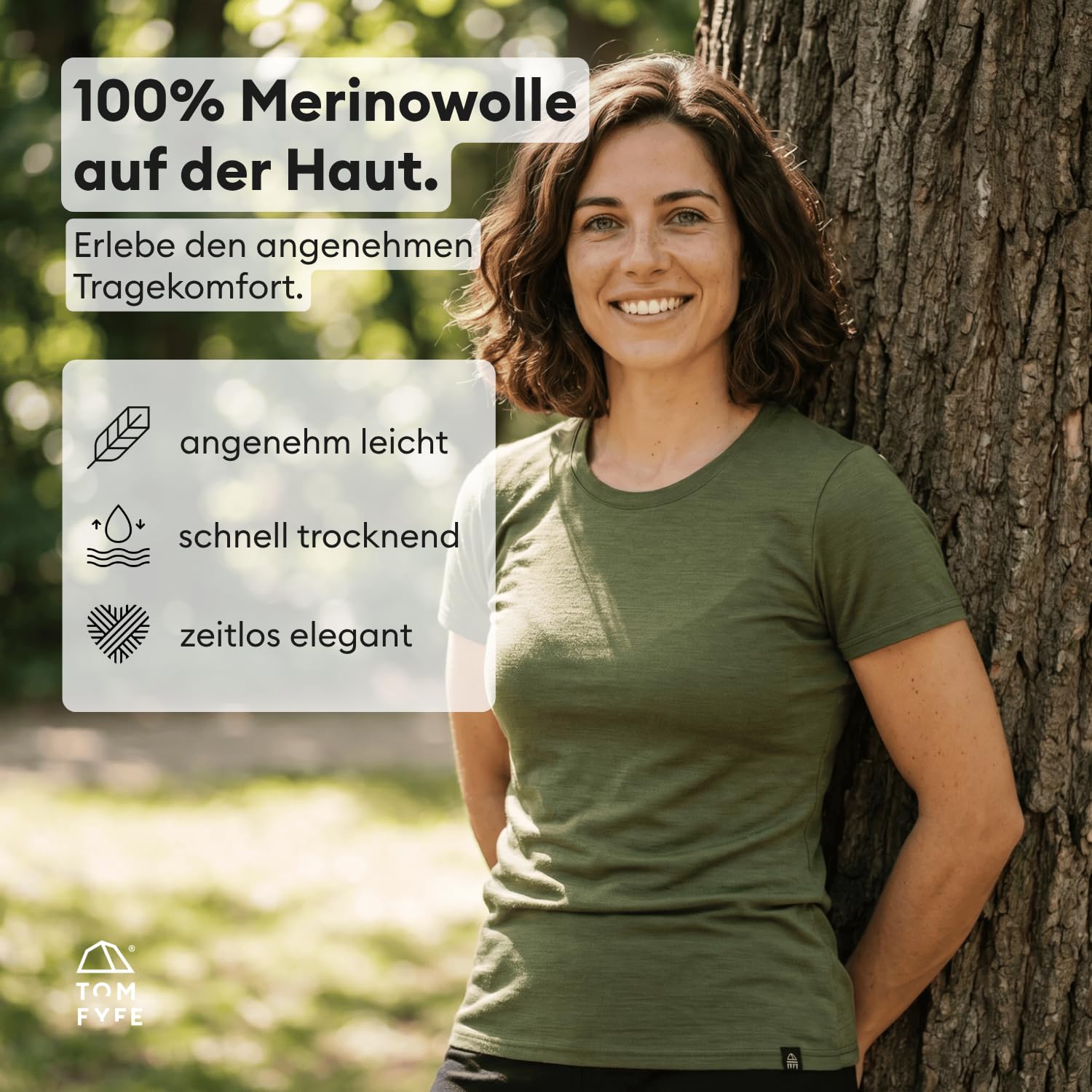 Premium Merino T-Shirt Slim Fit - Oeko-TEX® Zertifiziert - 100% Merinowolle Damen Kurzarm Shirt - feuchtigkeitsregulierend, atmungsaktiv, geruchshemmend – Made in Europe