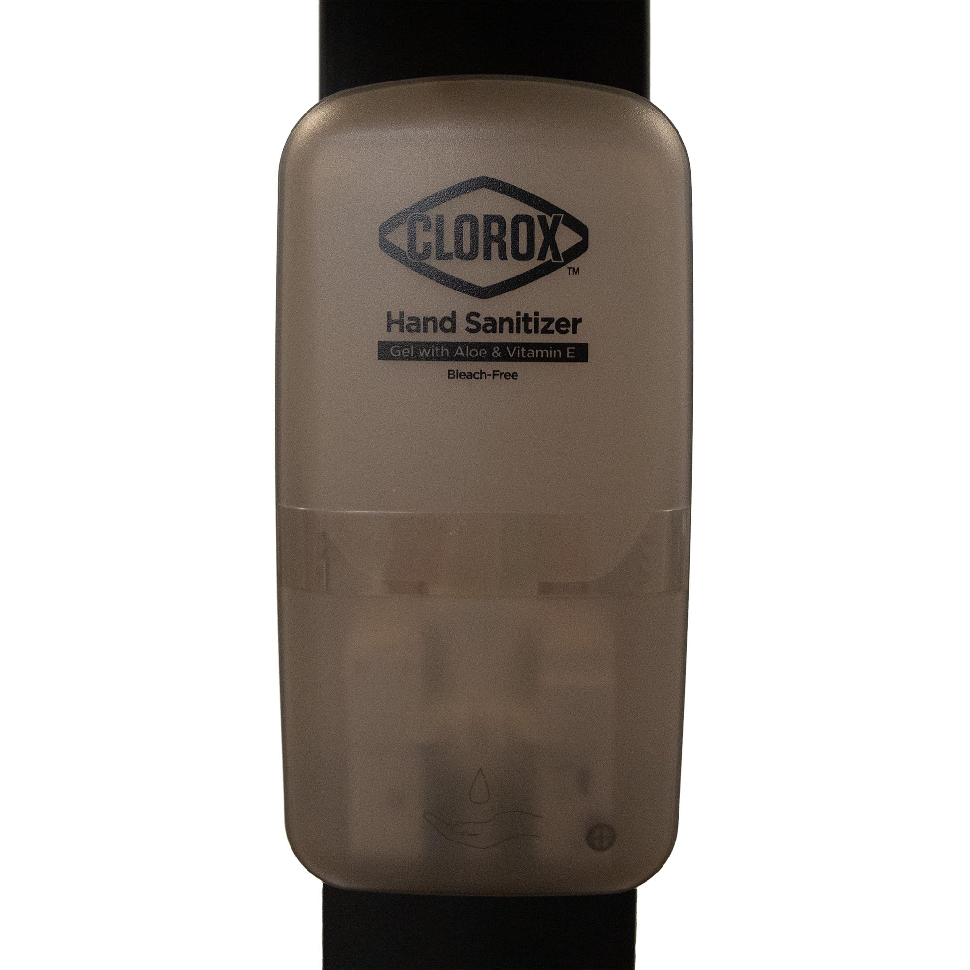Clorox Dispenser automatico di gel disinfettante per le mani con supporto da pavimento resistente, gel senza candeggina con aloe vera e vitamina E, 1000 ml
