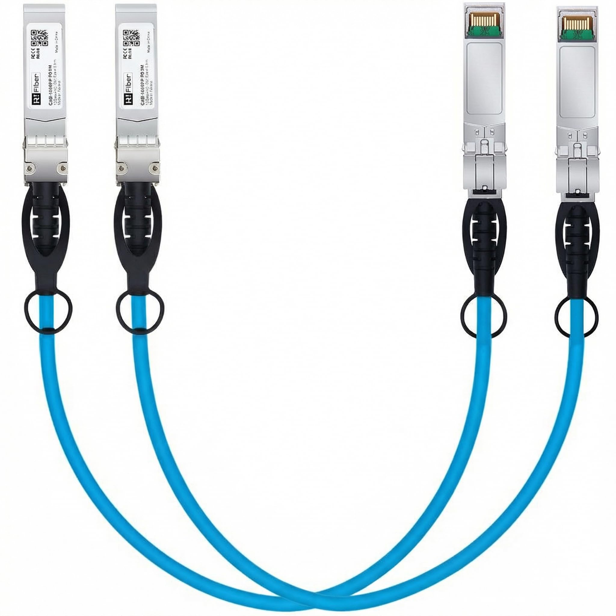 H!Fiber SFP+ Cable, 10G SFP+ DAC, 0.5M(1.64ft), Passive Direct Attach Copper Twinax Cable for Cisco SFP-H10GB-CU0.5M, Ubiquiti UniFi UC-DAC-SFP+, Meraki, Mikrotik, Intel, Fortinet, Netgear, 0.25m-7m — Amazon image 18