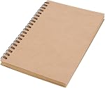 Kraft Paper Unlined Notebooks, 100Pages/50Sheets 6.89x4.92Inch Brown Cover Sketchbook Memo Diary Subject Journal Planner for Travelers Students Office Supplies