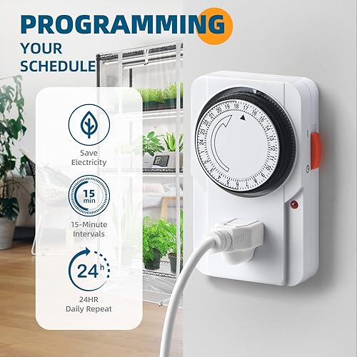 Miniatura 4 de Barrina Mini invernadero con 6 unidades T8 de 3 pies, 30 W, 5000 K, luz LED blanca de cultivo para plantas de interior, soporte de metal portátil de