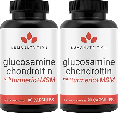 Miniatura 10 de Luma Nutrition Glucosamina Condroitina MSM - Cúrcuma, Boswellia - Suplemento premium - para hombres y mujeres - Suplemento articular - 90 cápsulas