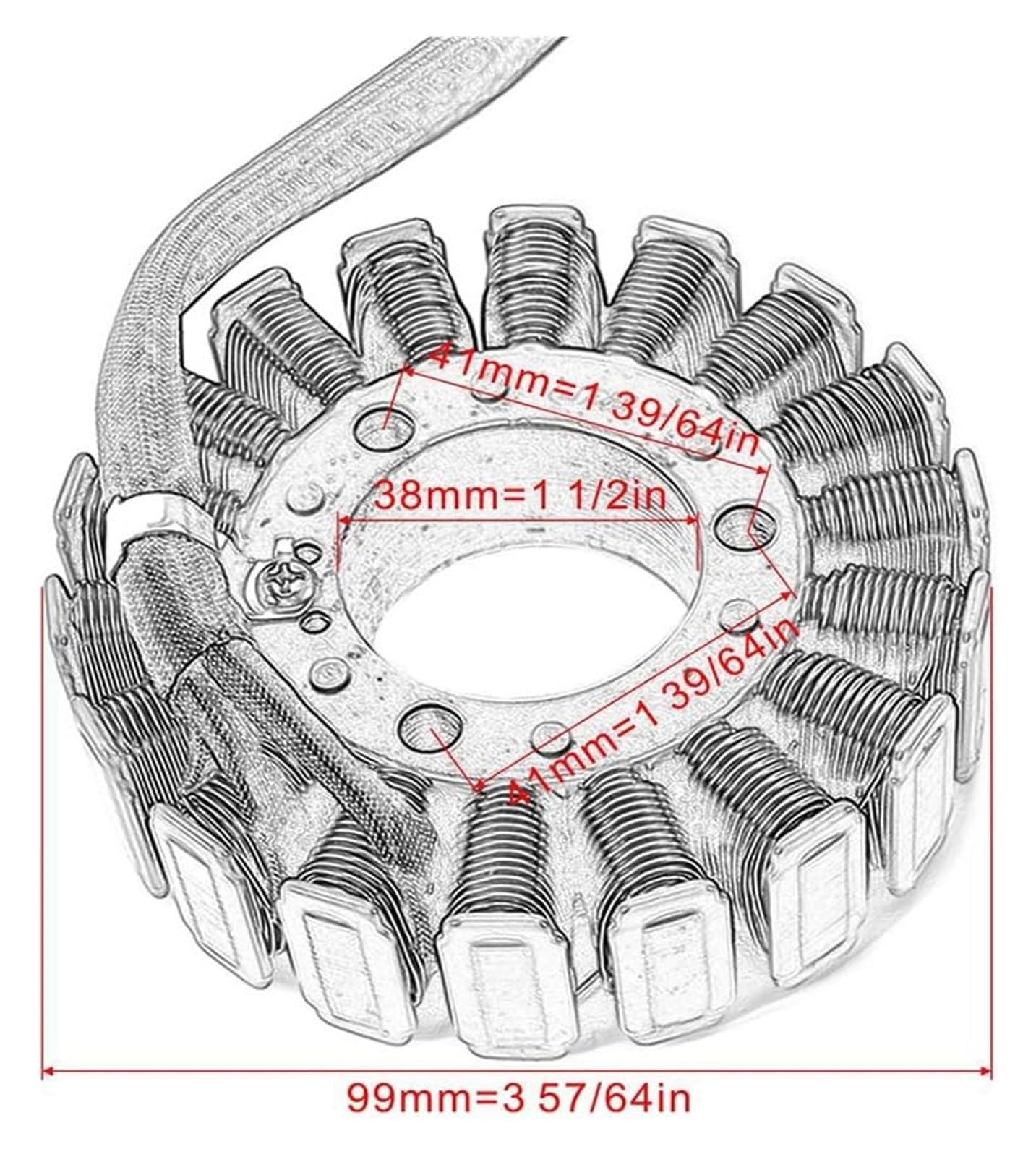 pour Suzuki GSXR600 GSXR750 pour GSXR pour GSX R pour GSX-R 600 750 pour SRAD GSX-R600 1996-2000 Stator Bobine Régulateur-Redresseur Bobine Magnéto Stator