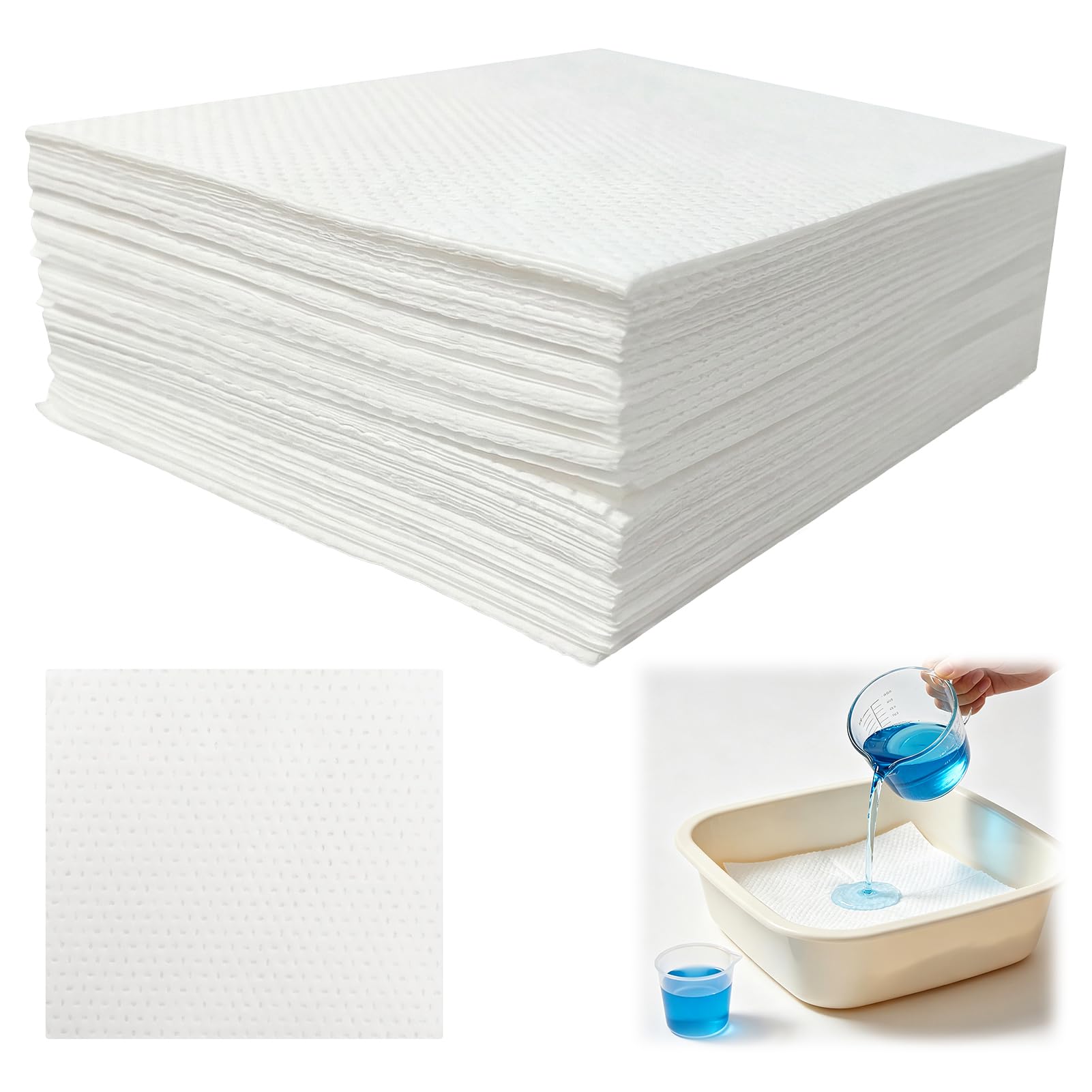 40Pcs Absorbent Commode Pads, Disposable Bedside Commode Liners for Portable Toilets, Bedpans & Urinals, Fast Liquid Solidification & Odour Control, Leak-Proof Potty Liners for Seniors & Camping