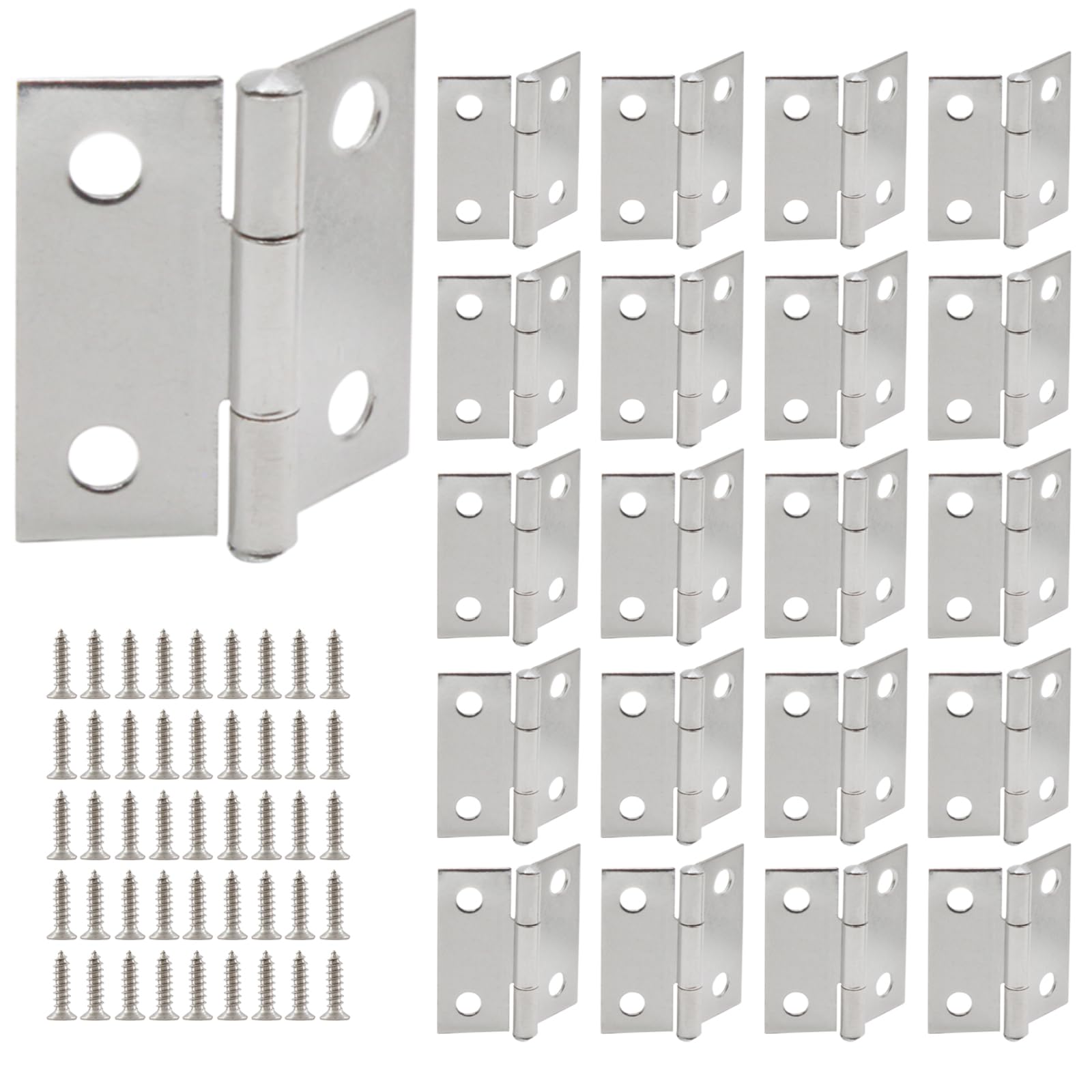 Luomorgo 1.5 Inch Mini Hinges, Stainless Steel Butt Hinges, -10 Luomorgo 1.5 Inch Mini Hinges, Stainless Steel Butt Hinges, -10