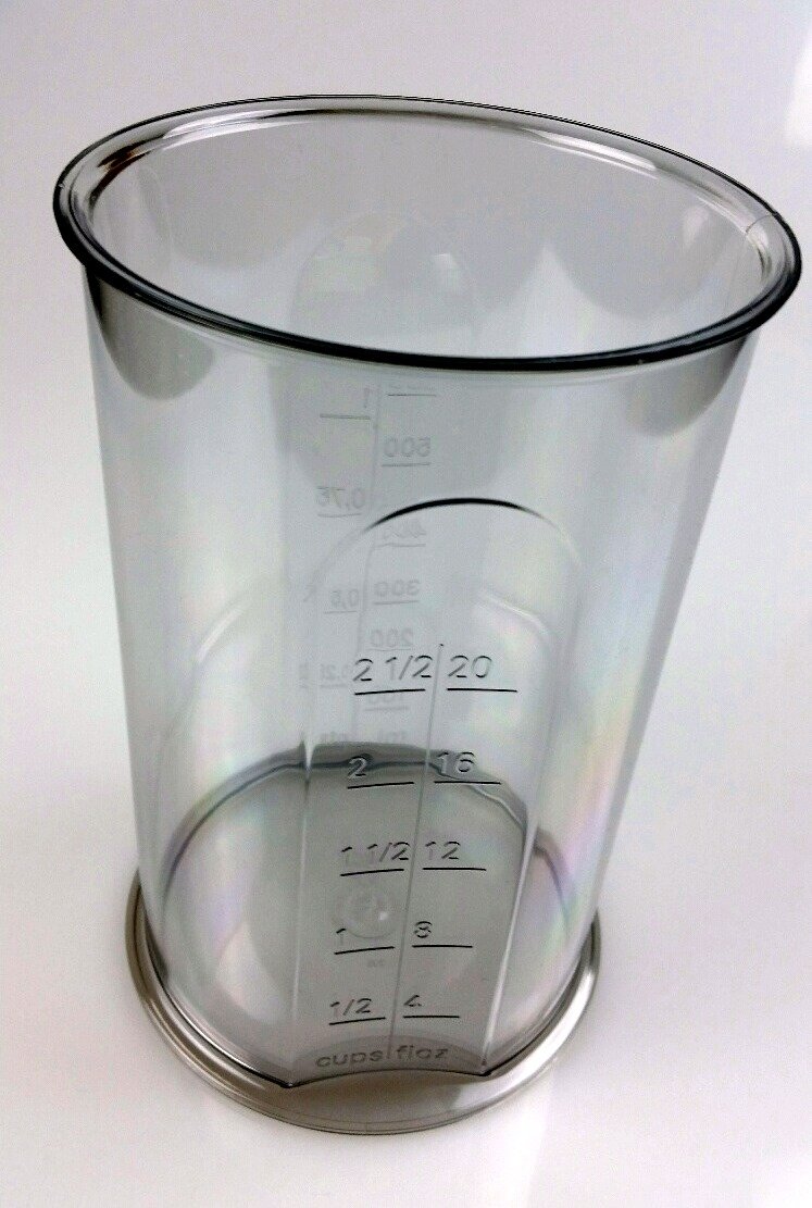 Verre doseur – Mix Gobelet 600 ml spécialement conçu pour mixeur plongeant pürrieren Mixer