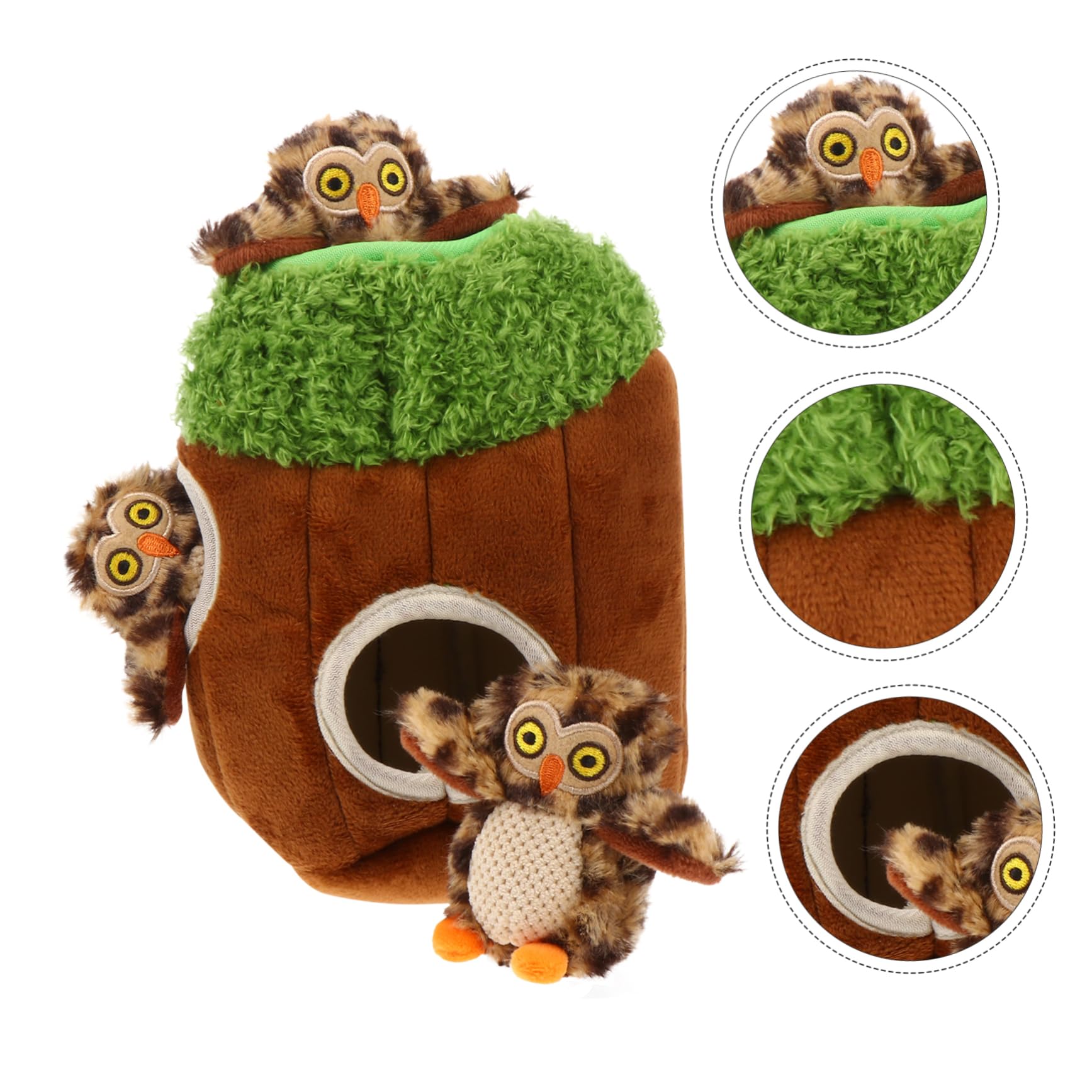 Jouet en Peluche pour Chien à Couinement, Lot de 4, Formes Animaux