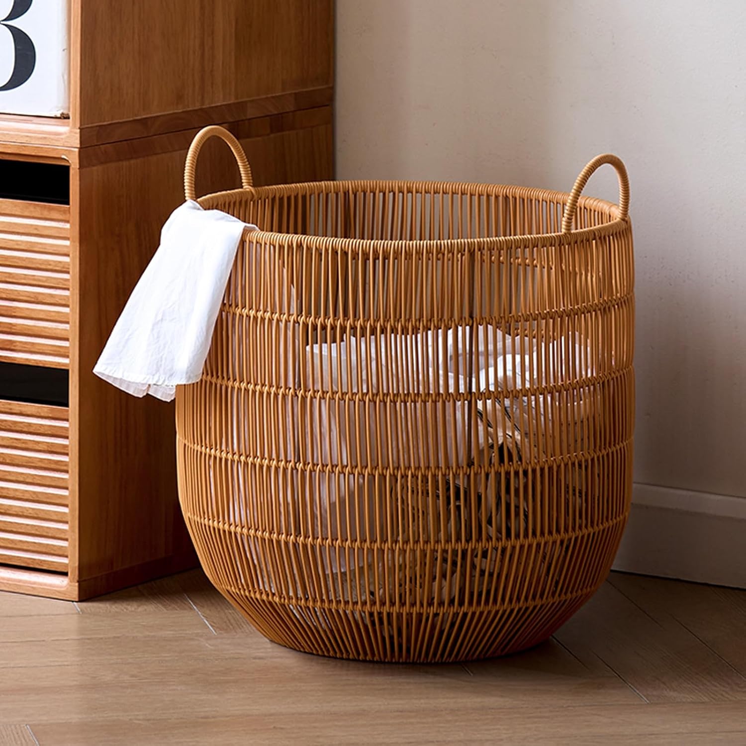 昭和レトロ】ラタン4段チェスト キャスター付 箪笥 籐 【美品】ラタン