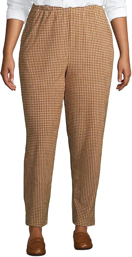High Rise Corduroy Elastic Waist Pants 