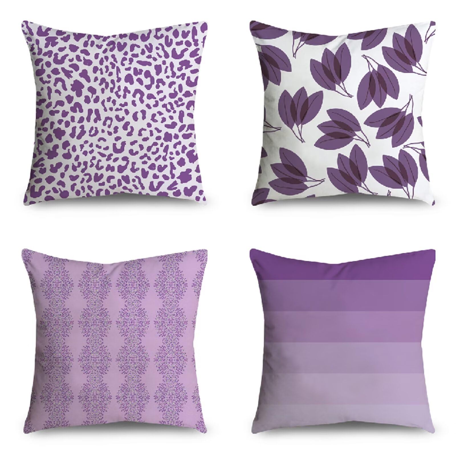 Funda De Almohada Con Estampado Floral Morado, Funda De Cojín De Tendencia Veraniega, Funda De Almohada Decorativa, Ropa De Cama, Decoración Del Hogar, Funda De Almohada De Inauguración De La Casa