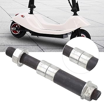 Front Wheel Metal Axle, Electric Scooter Front Axle Stable Performance 100x10mm Axle for 8 inch Electric Scooter